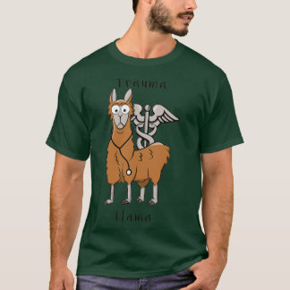 Camiseta Trauma Llama Caduceus Design