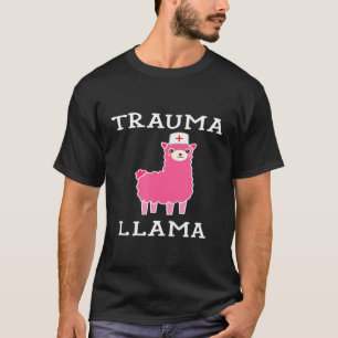 Camiseta Trauma Llama Uma Mulher Cuta Médica MD Funny Ph