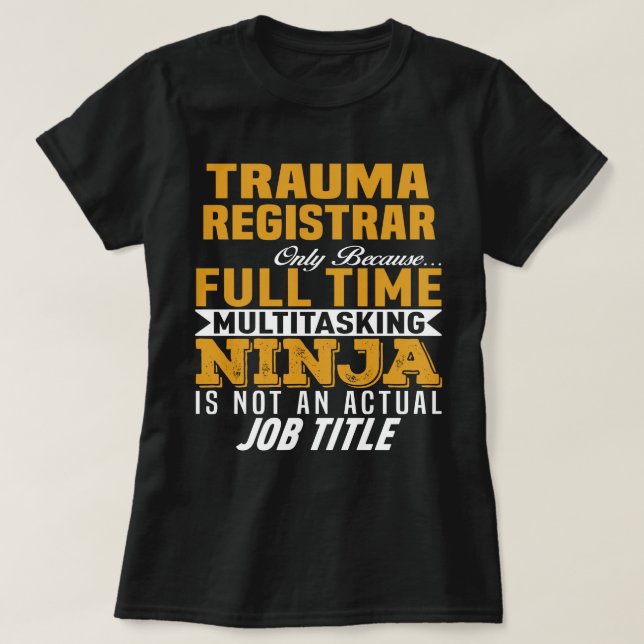 Camiseta Trauma Registrar (Frente do Design)