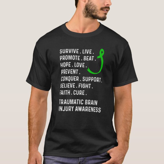Camiseta Traumatic Brain Injury Survivor Beat Hope TBI Warr (Frente)