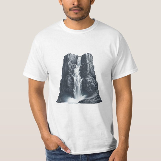 Camiseta Traumhafter Wasserfall (Frente)