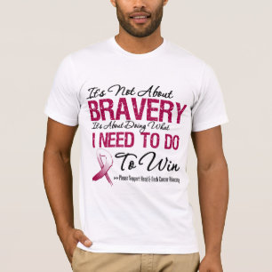 Camiseta Travagem do Cancer do pescoço