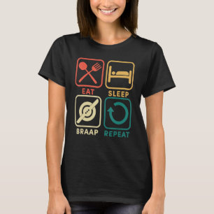 Camiseta Travão de latência Repetir Flutuar Uma Roda Elétri
