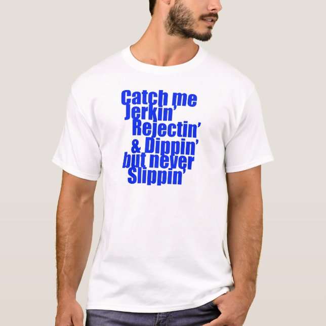 Camiseta Trave-me azul do JERKIN (Frente)