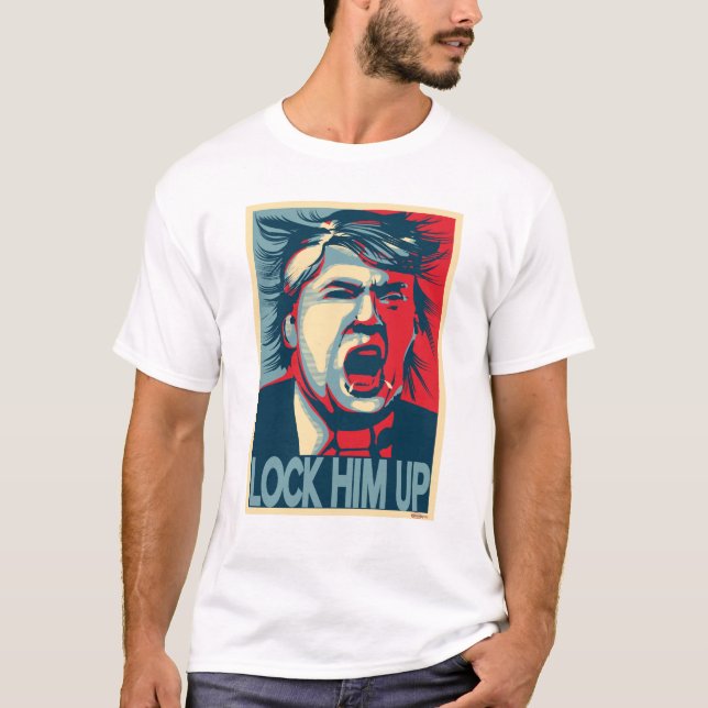 Camiseta TRAVE-O ACIMA do poster da esperança do (Frente)