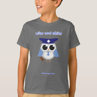 Camiseta TRAVE PARA OS SEUS SONHOS, Coruja policial cinza f