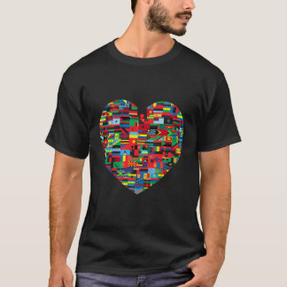 Camiseta Trave Patriótica Patriótica dos Países do Mundo do