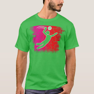 Camiseta Travel back in time with beach volleyball Retro Su