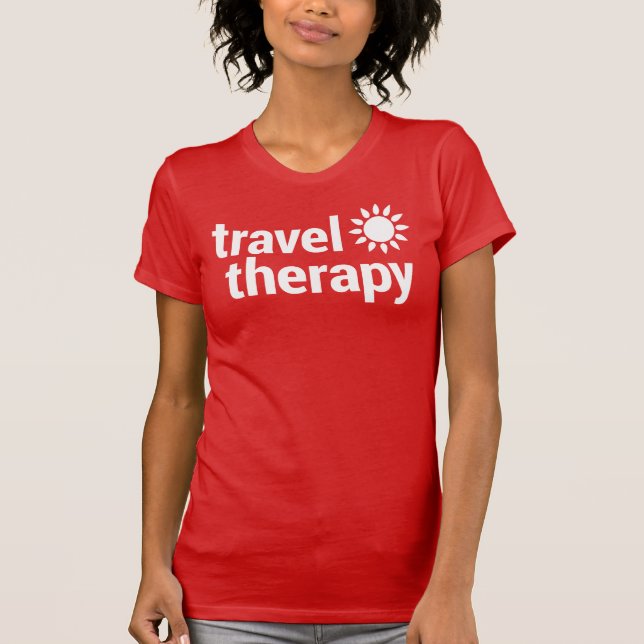 Camiseta Travel Therapy T-Shirt | Travel Shirt Red (Frente)