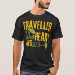 Camiseta Traveller by heart and soul camp<br><div class="desc">Traveller by heart and soul camp  . travel,  wanderlust,  traveler,  traveling,  adventure,  backpacker,  camp,  camper,  campfire,  camping,  friends,  hiking,  mountain,  nature,  outdoors,  travel bug,  typography,  vintage,  airline,  all in,  art,  artistic,  attitude,  backpack,  backpacking,  birthday,  buy</div>