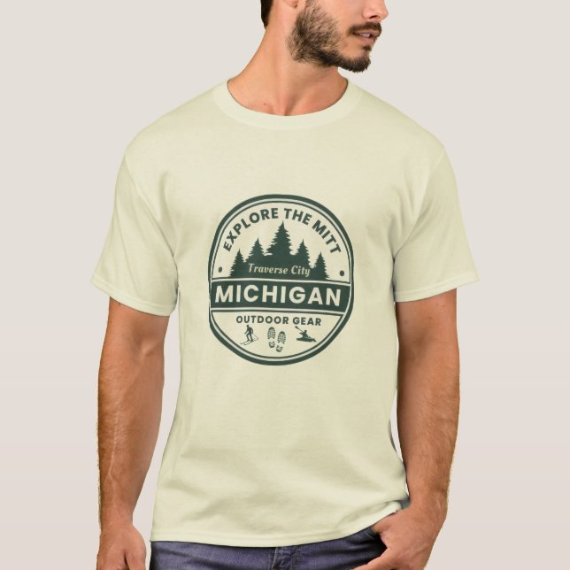 Camiseta Traverse City Michigan Mens T-Shirt (Frente)