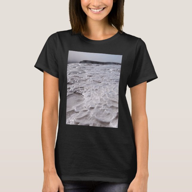 Camiseta Travertina Em Pamukkale Fechar Fotografia (Frente)