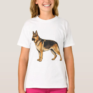 Camiseta Travesseira de Arremesso de Dupla Face Pastor Alem