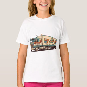 Camiseta Travesseira Decorativa de Caminhão Semi-Reboque Vi