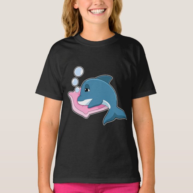 Camiseta Travesseiro De Dormência De Golfinho (Frente)