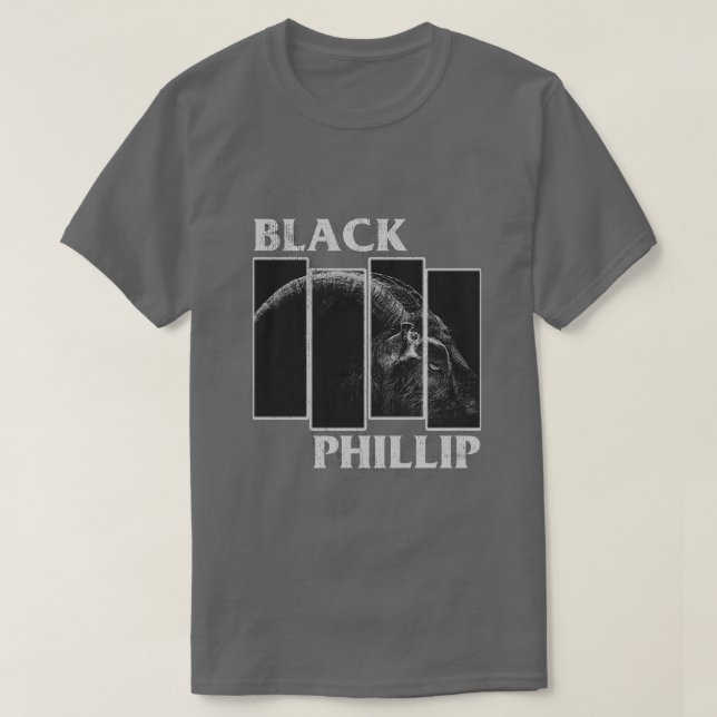 Camiseta Travesseiro de versão com aflição do Phillip preto (Frente do Design)