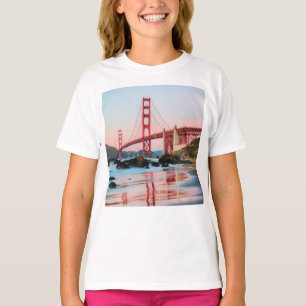 Camiseta Travesseiro decorativo da ponte ouro
