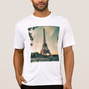 Camiseta Travesseiro decorativo da torre Eiffel