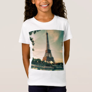 Camiseta Travesseiro decorativo da torre Eiffel