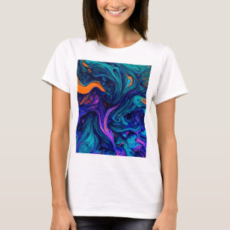 Camiseta Travesseiro decorativo de cores psíquicas abstrato