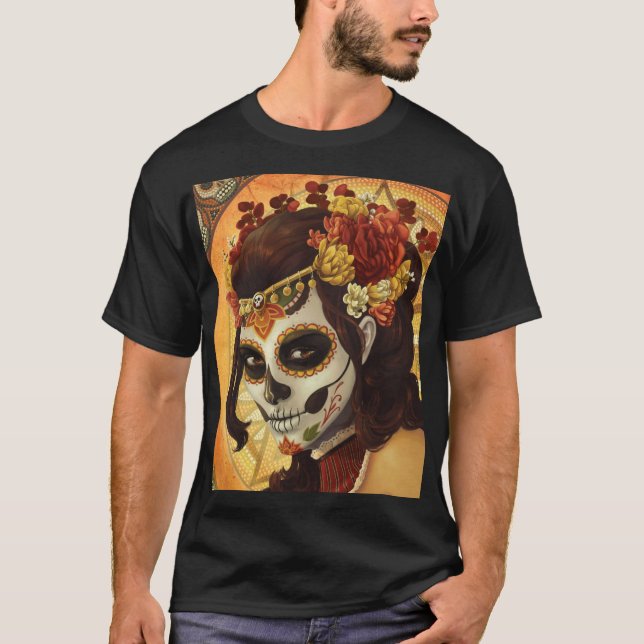 Camiseta Travesseiro decorativo Dia De Los Muertos (Frente)