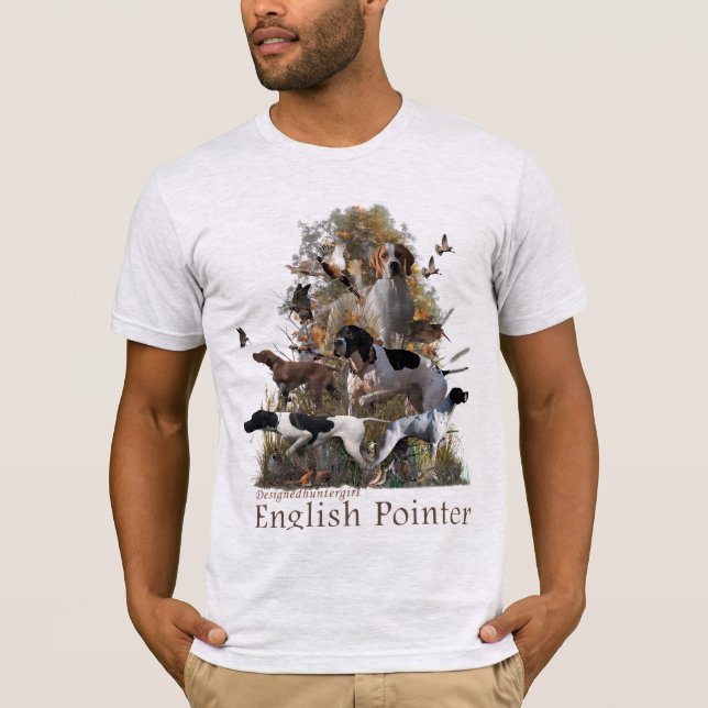 Camiseta Travesseiro decorativo Ponteiro Inglês - Caixa de  (Frente)