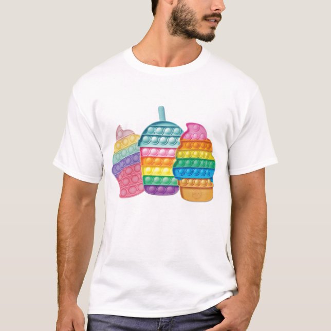 Camiseta Travesseiro decorativo pop Tampão Fidget T-Shirt (Frente)