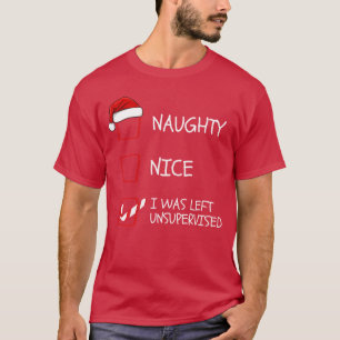Camiseta Travesso Legal Eu Fui Deixado Sem Supervisão Lista