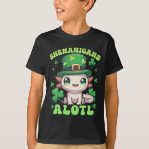 Camiseta Travessuras do Axolote no Dia de São Patrício Alot