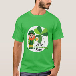 Camiseta Travessuras Leprechaun Trevo Dia de São Patrício