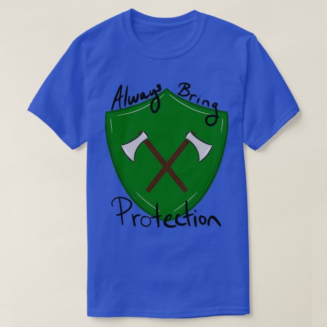 Camiseta Trazer sempre proteção (Frente do Design)