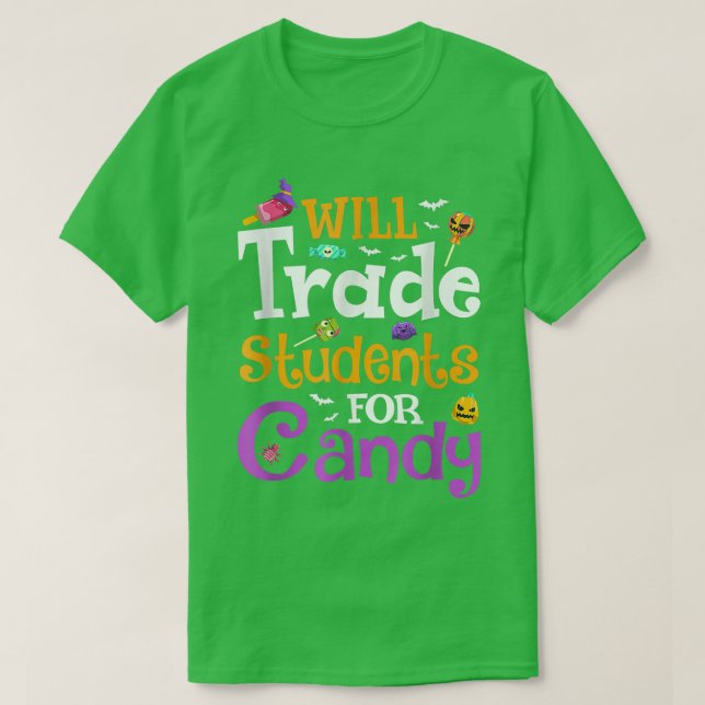 Camiseta Trazerá Estudantes Para Professores De Doces Hallo (Frente do Design)