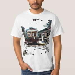 Camiseta TRC Neon Streetcar no diafragma T-Shirt de valor m