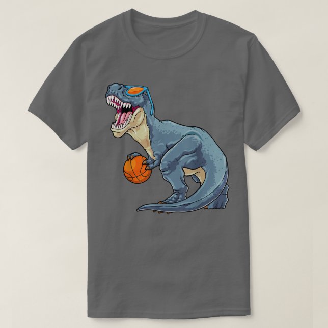Camiseta Tre Dinosaur Basball Jogador de Beisebol Justo (Frente do Design)