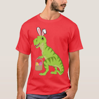Camiseta TRe Dinossaur Easter Bunny Boys, Girls e Adultos