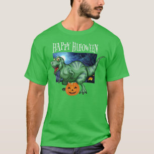 Camiseta TRe Dinossauro Halloween, TRe assustadora jangola