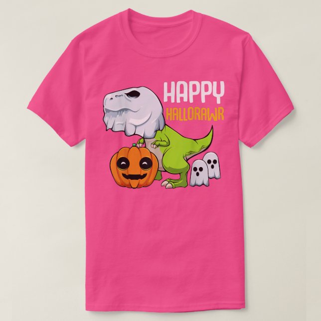 Camiseta TRe Ghost Lazy Halloween Figurume Dinossauro Bomba (Frente do Design)