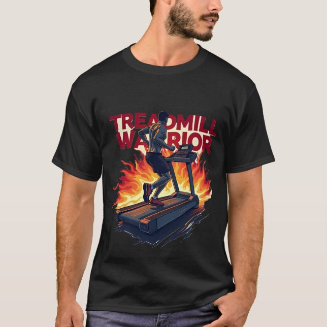 Camiseta Treadmill Warrior | Explosive Fitness Cardio Fire (Frente)