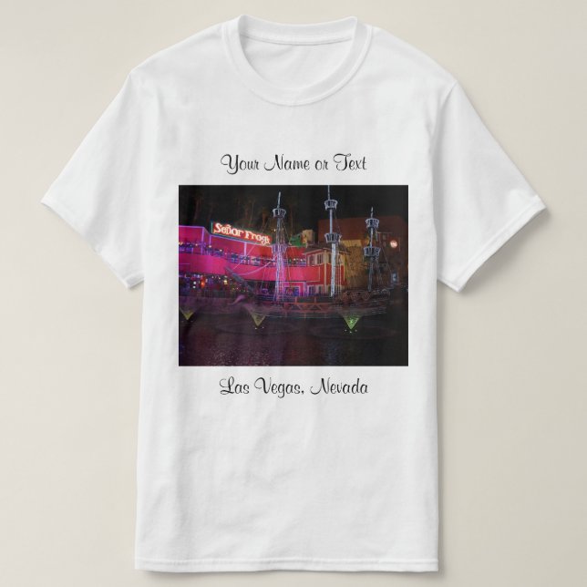 Camiseta Treasure Island Pirate Ship #2 T-shirt (Frente do Design)