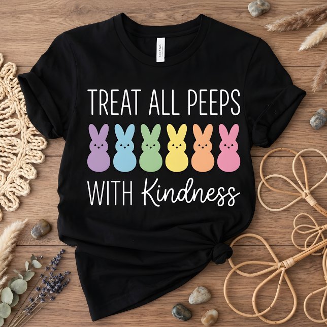 Camiseta Treat All Peeps With Kindness Easter Teacher (Criador carregado)