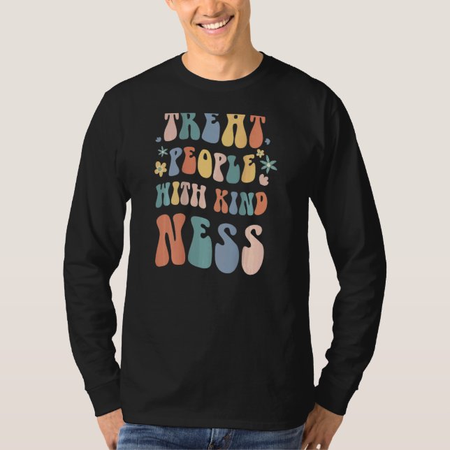 Camiseta Treat People With Kindness Inspirational Positive  (Frente)