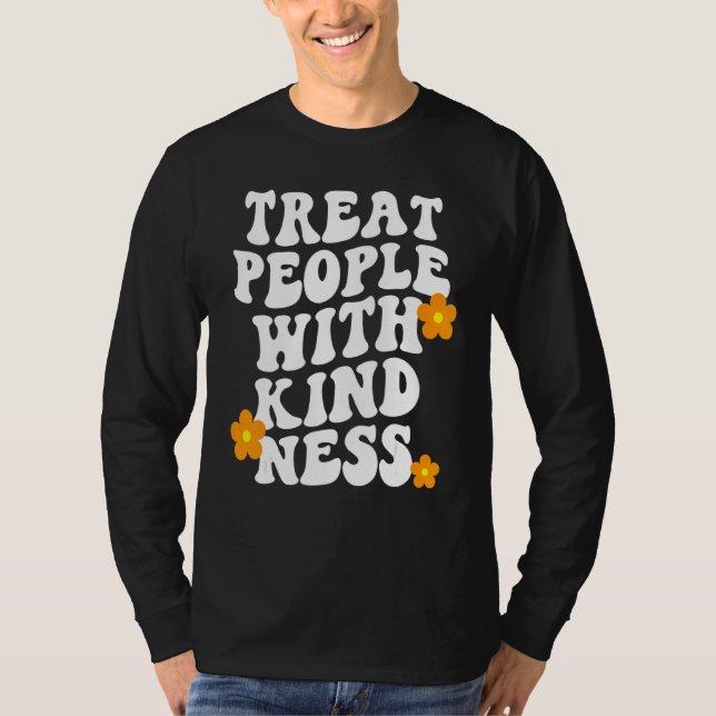 Camiseta Treat People With Kindness Preppy Aesthetic Style  (Frente)