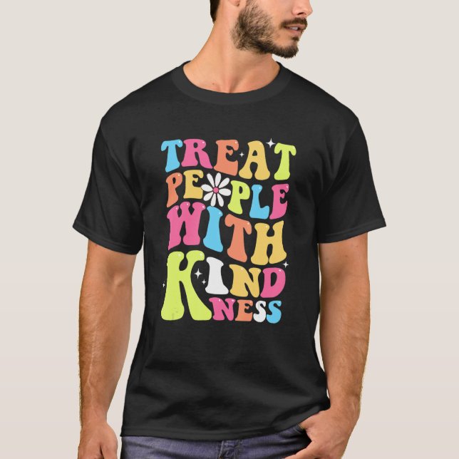 Camiseta Treat People With Kindness Retro TPWK Inspirationa (Frente)
