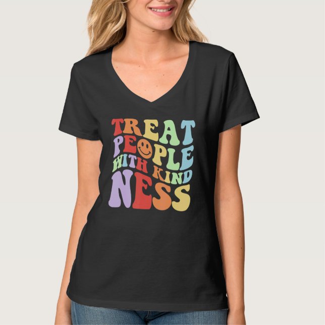 Camiseta Treat People With Kindness TPWK Trendy Preppy 3 (Frente)