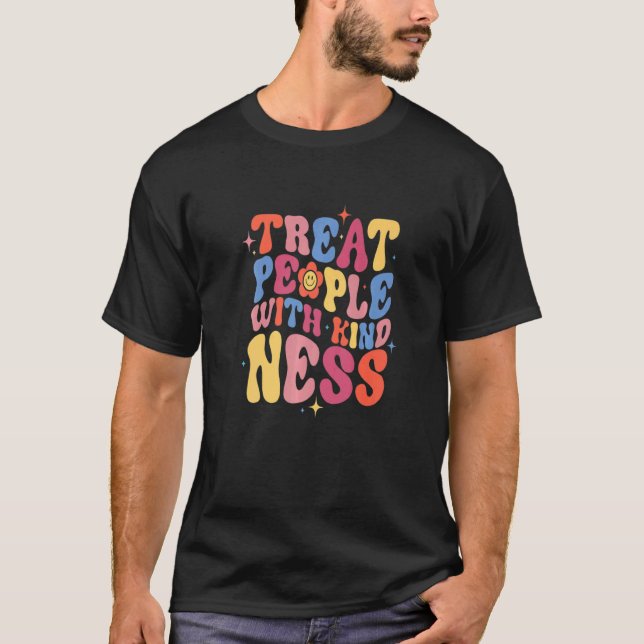 Camiseta Treat People With Kindness  Trendy TPWK Preppy (Frente)
