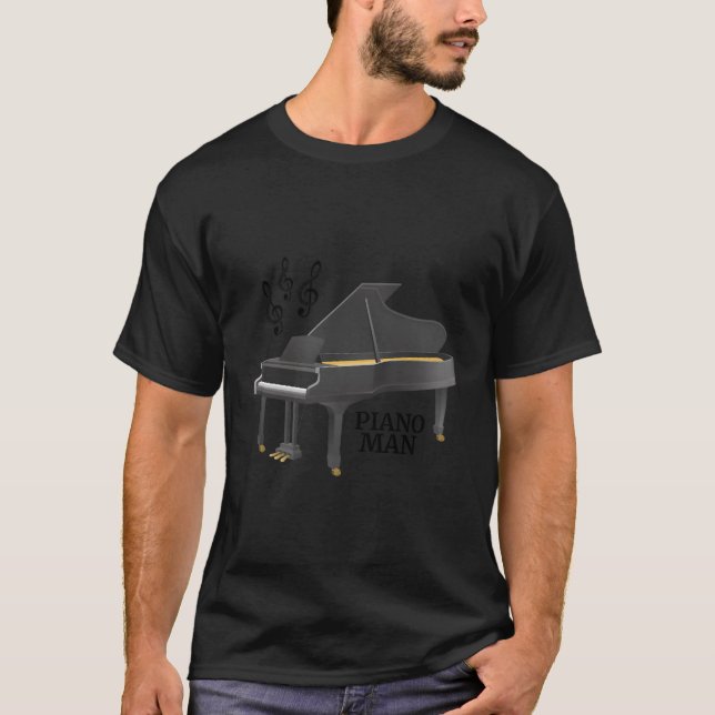 Camiseta Treble Clef Grand Piano Man (Frente)