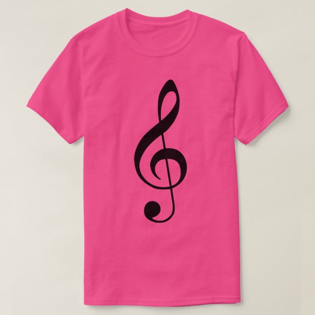 Camiseta Treble Clef Music (Frente do Design)