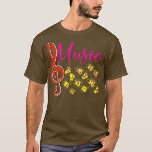 Camiseta Treble Clef Music Notes Músico Presente para Músic
