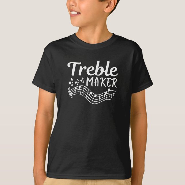 Camiseta Treble Maker Engraçado Musico (Frente)
