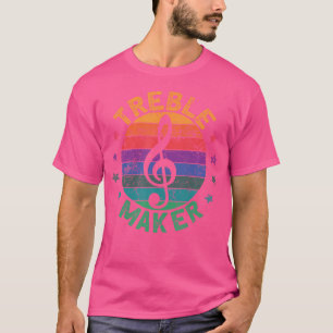 Camiseta Treble Maker Engraçado Músico Guitarrista Música C